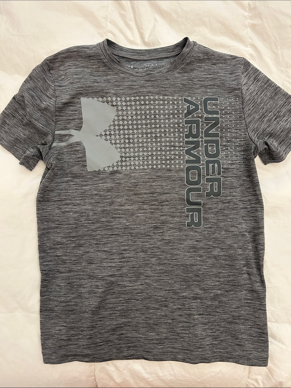 Under Armour Gray Heather Boys' Graphic Short Sleeve Tee